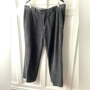 R.E.D. Valentino Men's Black Corduroy Pants